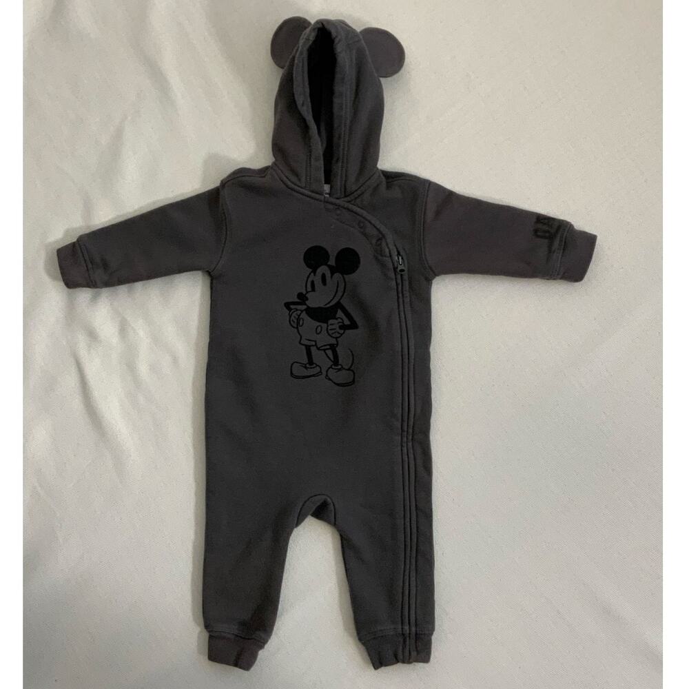 Baby Gap Disney Grey One Piece Mickey Outfit